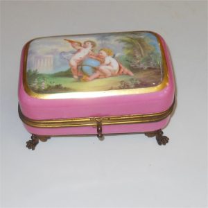 French Jewellery Box Casket Gouache a Paris 19th Century - Image 2