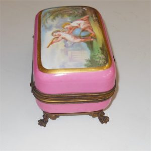 French Jewellery Box Casket Gouache a Paris 19th Century - Image 3