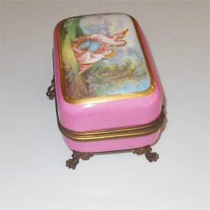 French Jewellery Box Casket Gouache a Paris 19th Century - Image 5