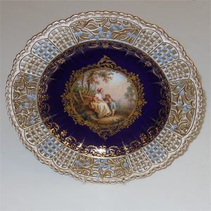 Dresden Cabinet Plate Woman Seated with Children