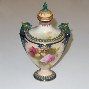 Royal Worcester Urn Roses Design