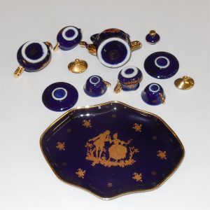 Limoges Miniature Tea Set Tray 9 Pieces - Image 3