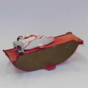 French Art Deco Chocolate Box Ceramic Figures on Seat - Image 6