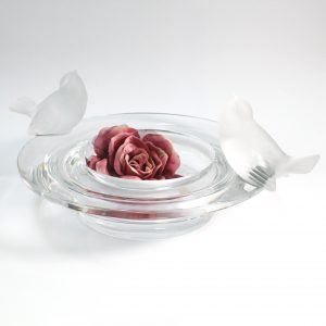 Lalique Two Sparrow Bowl
