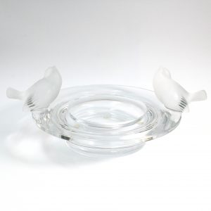 Lalique Two Sparrow Bowl