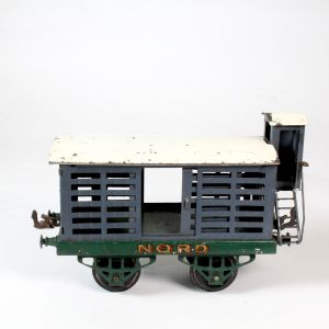 French Hornby Meccano Cattle Wagon "Nord" c1930