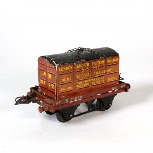 Hornby Maccano O-Gauge Flat Truck and Container circa. 1950s