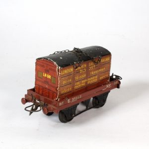 Hornby Maccano O-Gauge Flat Truck and Container circa. 1950s