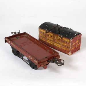 Hornby Maccano O-Gauge Flat Truck and Container circa. 1950s