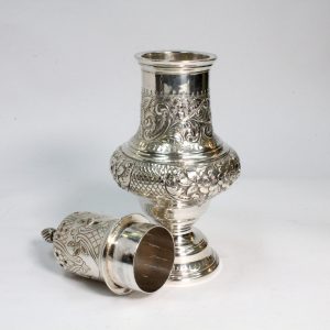 Large Sterling Silver Castor Sugar Shaker 1901