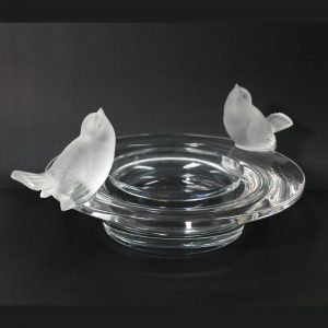 Lalique Two Sparrow Bowl