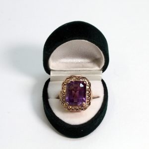 Handmade Cocktail Ring Amethyst 9ct