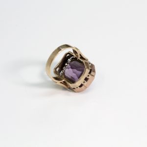 Handmade Cocktail Ring Amethyst 9ct