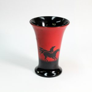 Rare Sylvac Flambe Horse Vase