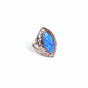 Silevr Opalite Ring 3ct