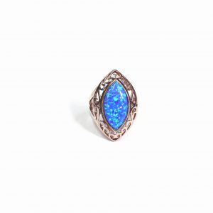 Silver Opalite Ring 3ct