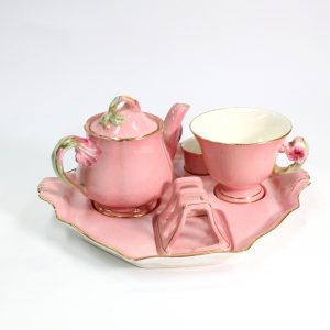 Royal-Worcester "Pinlk Petunia" Breakfast Set