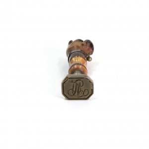 French Wax Seal- Wood and Brass, French Bulldog