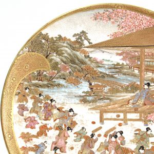 Outstanding Japanese atsuma Plate Meiji Period