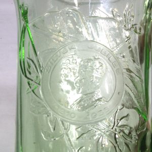 Green Glass Silver Jubilee - Royalty Mug