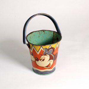 Mickey Mouse, Donald Duck and Pluto small metal bucket