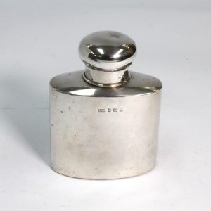 Sterling Silver Hip Flask 1918