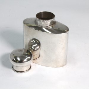 Sterling Silver Hip Flask 1918