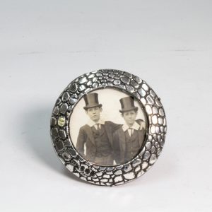 Small Round Silver Photo Frame Birmingham 1903