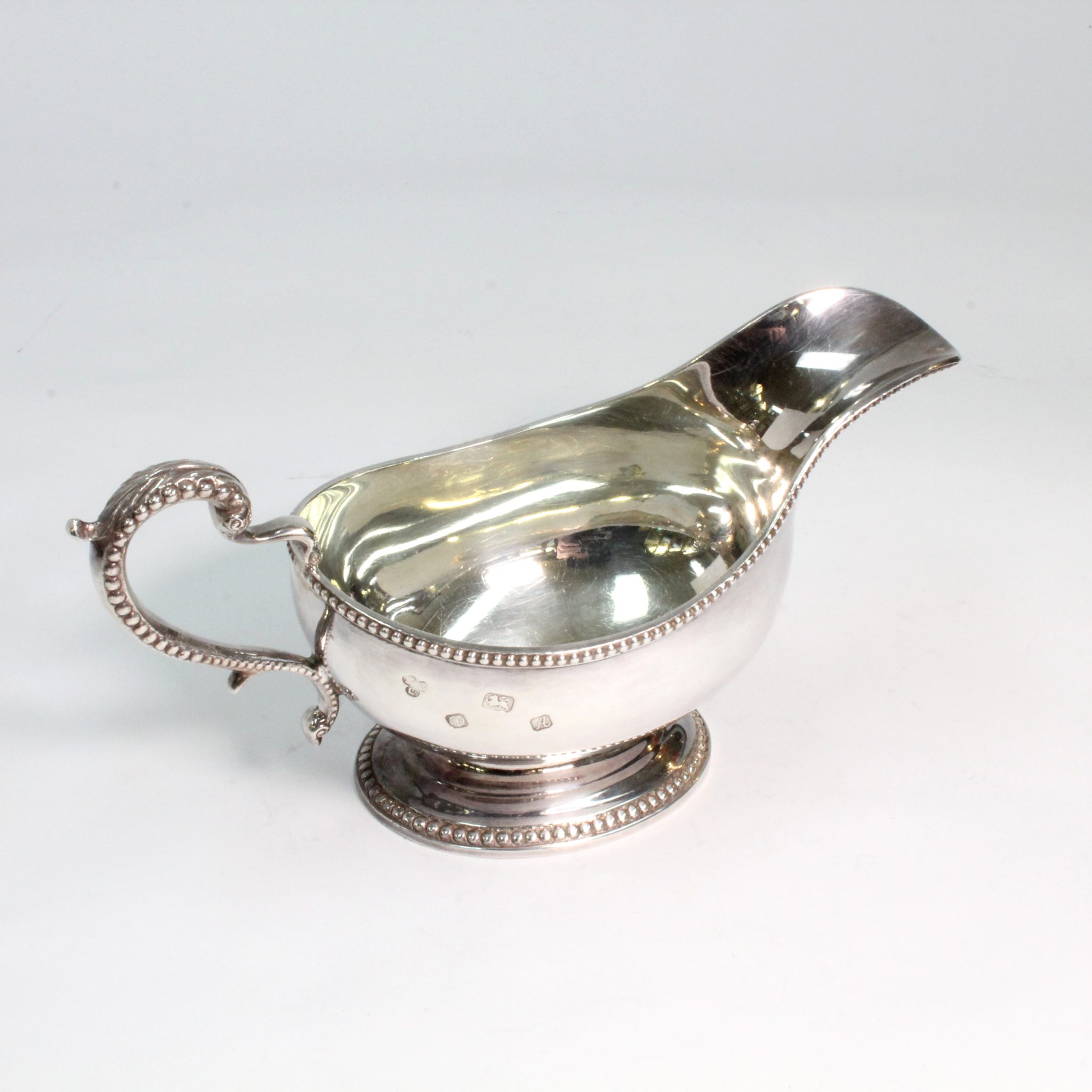Sterling Silver Gravy Jug 1968 Camberwell Antique Centre