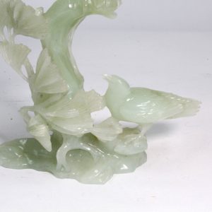 Chinese Jadite Carving of Phoenix and Magpie