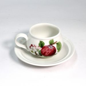 Portmerion Ceramic Cup and Saucer "Apple"