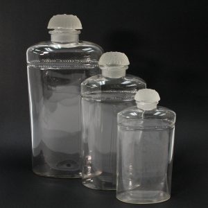 René Lalique Set of 3 Perfume Flasks for Coty