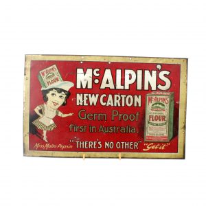 McAlpin's Flour Advertising Tin Sign