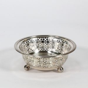 Boxed pair Sterling Silver Bon Bon Dishes W.Drummond Melbourne circa. 1928