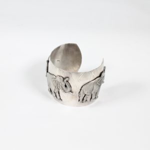 Stylish Elephant Cuff made from Mixed metal