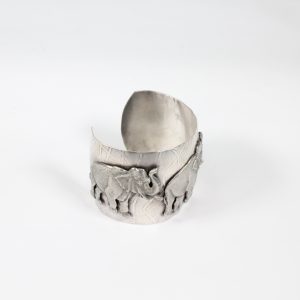 Stylish Elephant Cuff made from Mixed metal