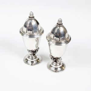 Georg Jensen Sterling Silver Salt and Pepper Shakers "Acorn"