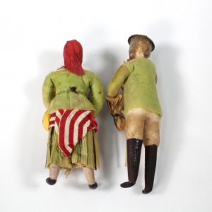 Pair of European Corn Dolls circa. 1920