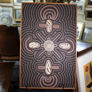 Aboriginal Art Artist Jaxon Grittens "Witchetty Grub Dreaming"