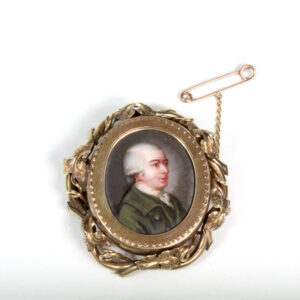 Georgian gold portrait locket