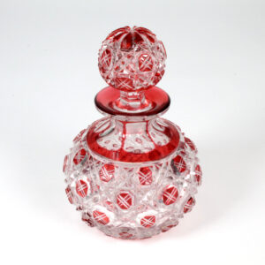 Antique Baccarat Cranberry Perfume Bottle