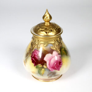 Royal Worcester Rose Painted Vase